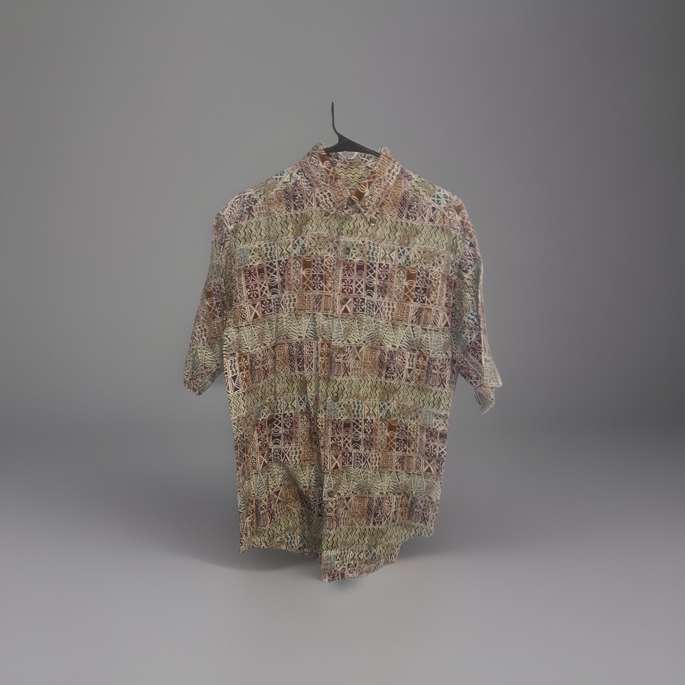 Vintage Woolrich Tribal Print Button Down Shirt Sleeve Shirt Sz Medium‎
